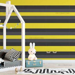 papel-de-parede-listrado-horizontal-amarelo-com-cinza-e-preto